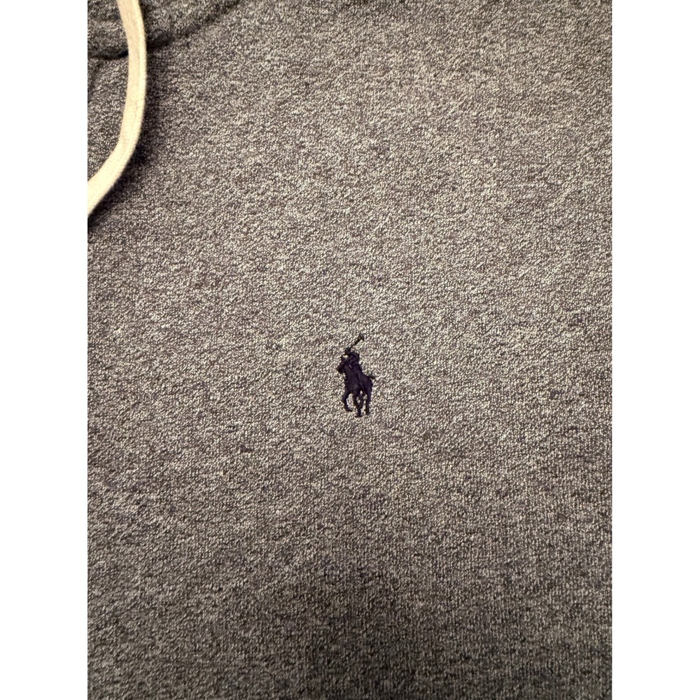 Polo Ralph Lauren Mens XXL Full Zip Hoodie Heather Grey Fleece Pony Logo Jacket